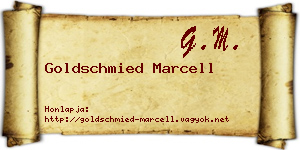 Goldschmied Marcell névjegykártya